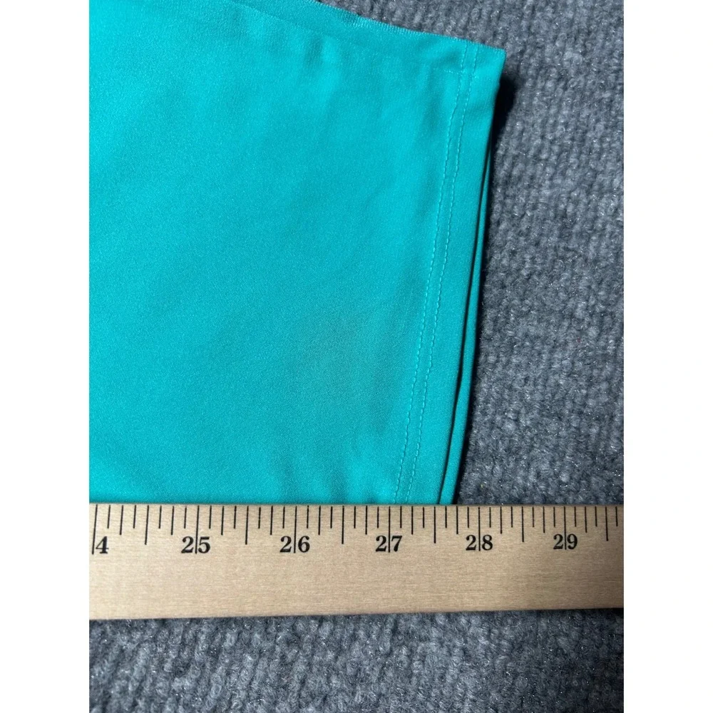 IMAN Ankle Pants Womens L Green Elastic Waist Pull On Slacks Casual Stretch - Picture 12 of 14